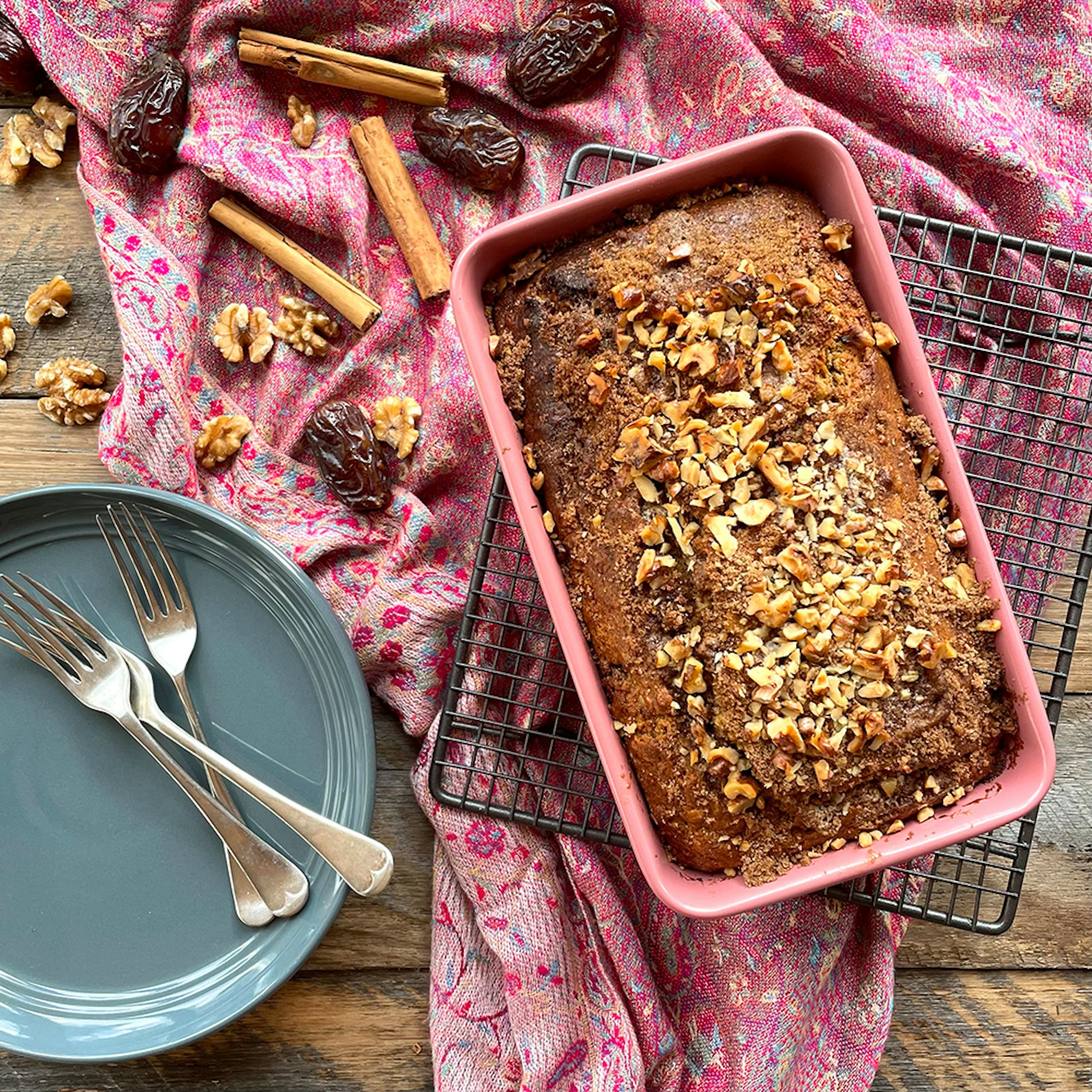 Pumpkin, Cinnamon, Date and Walnut Loaf Recipe